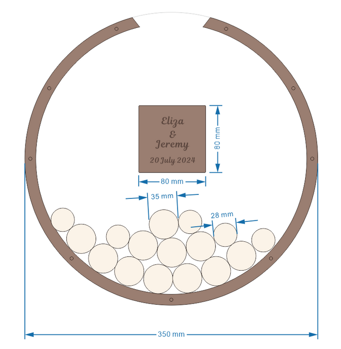 60 Circle frame