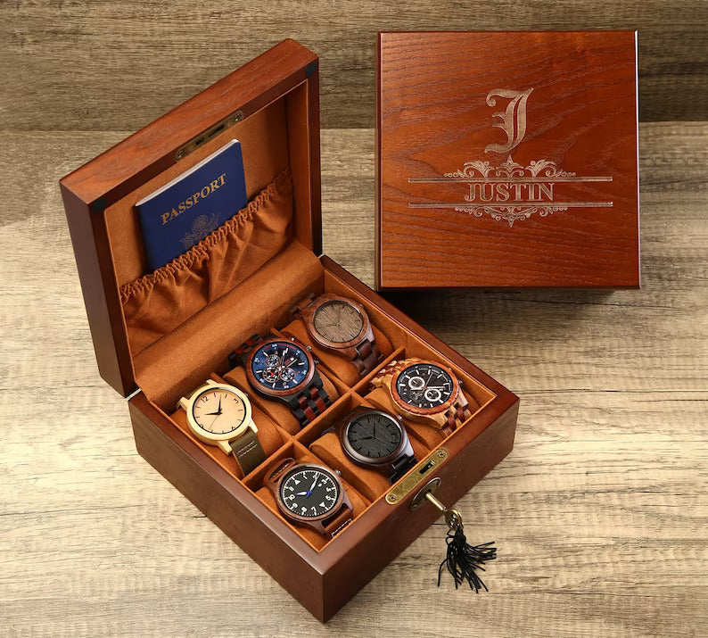 Watch Box Card Box Personalized Watch Box – Hevit Bridal