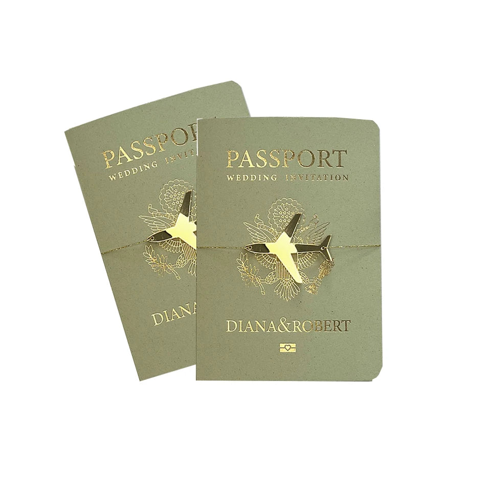 Passeport de voyage, invitation de mariage - Nouveau