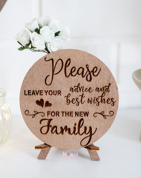 Wooden Heart Guest Book