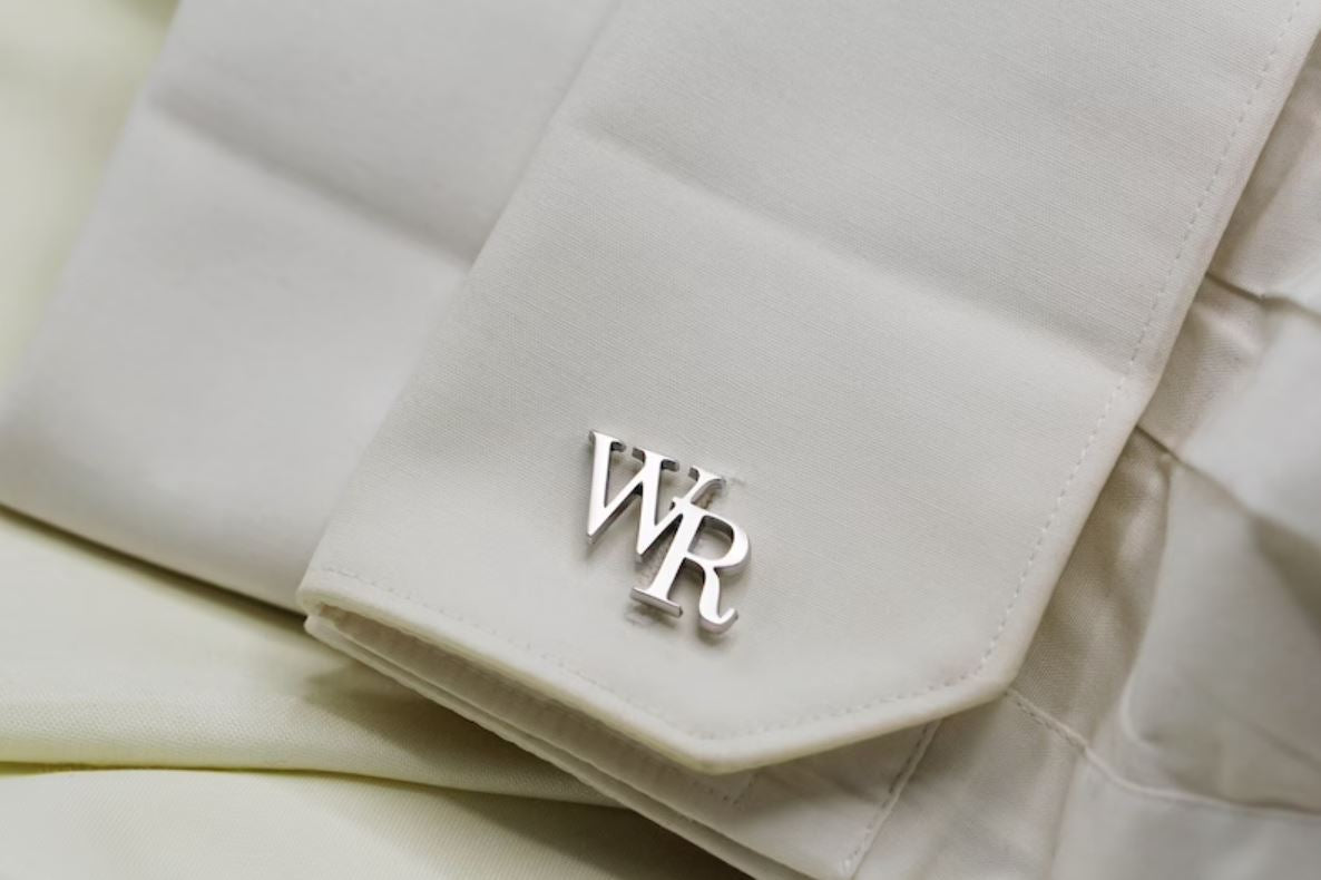 Father′s Day Gift: Initials cufflinks