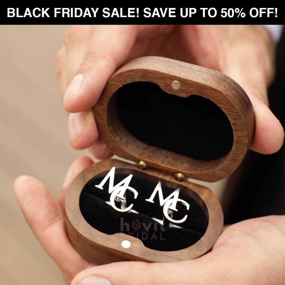 Manschettenknöpfe mit Initialen