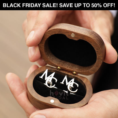 Manschettenknöpfe mit Initialen