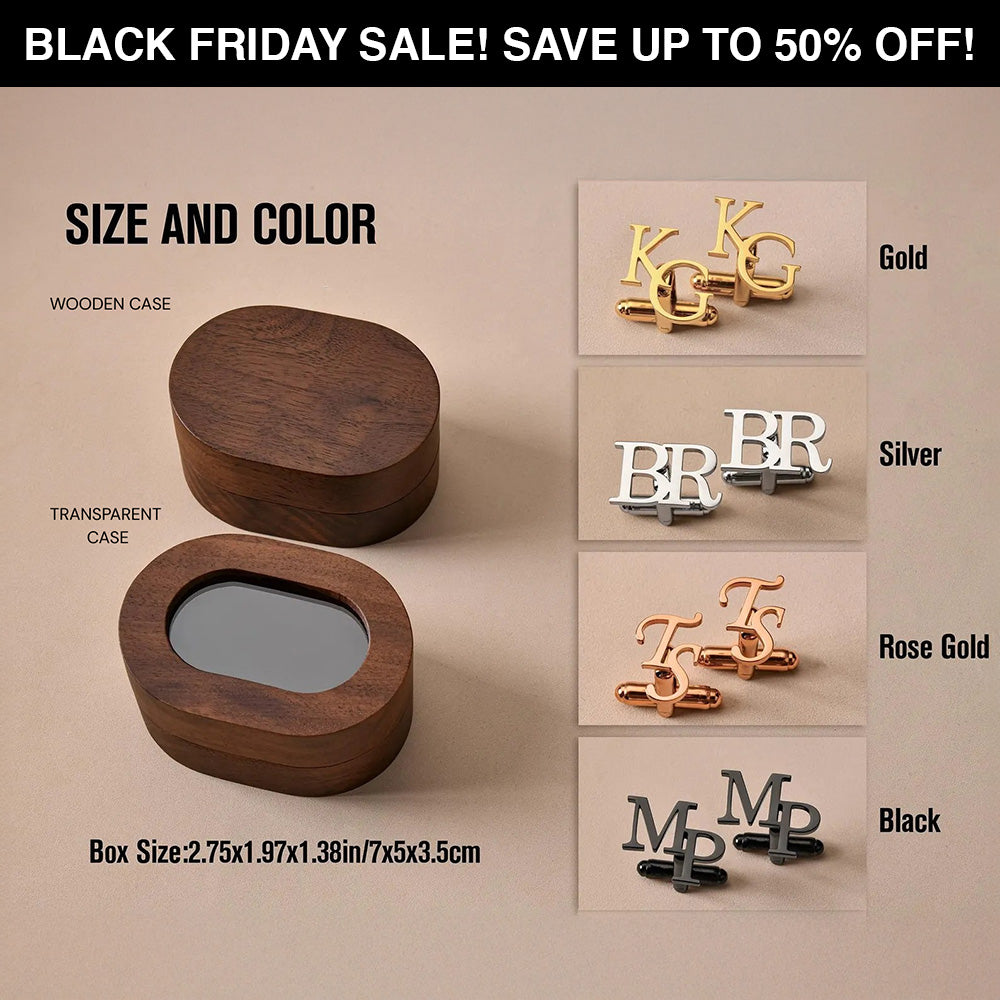 Manschettenknöpfe mit Initialen