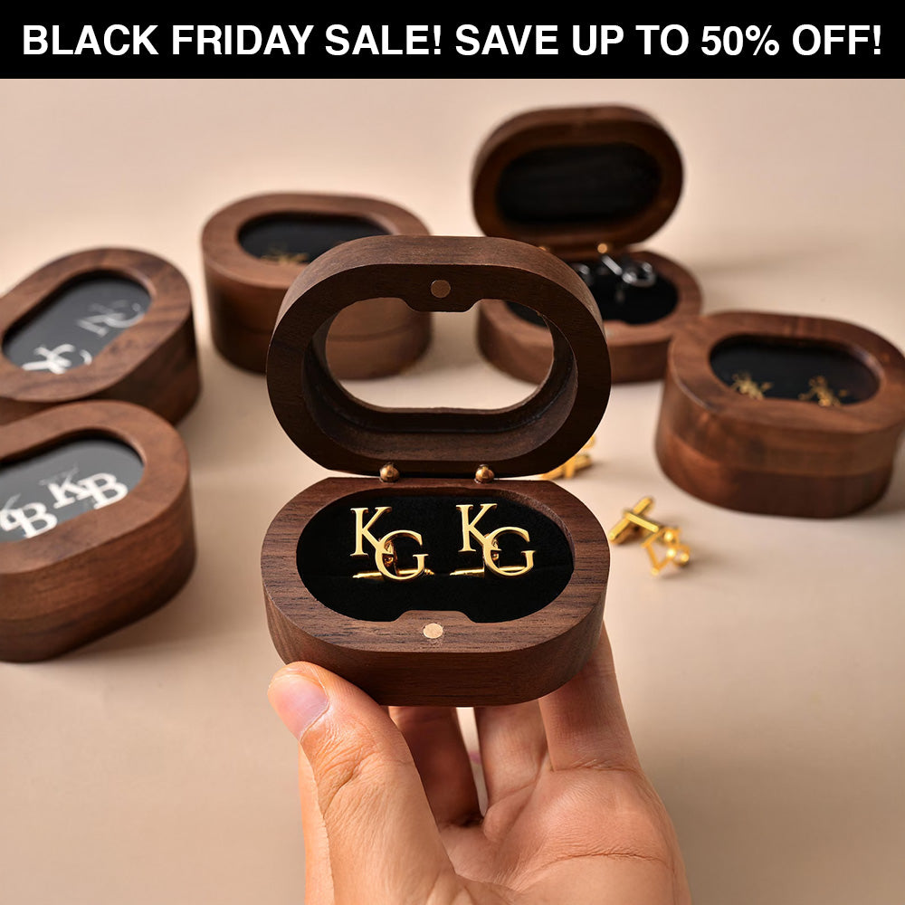 Manschettenknöpfe mit Initialen