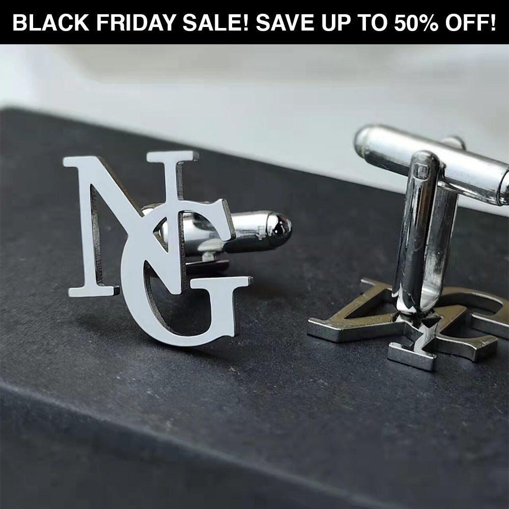 Manschettenknöpfe mit Initialen