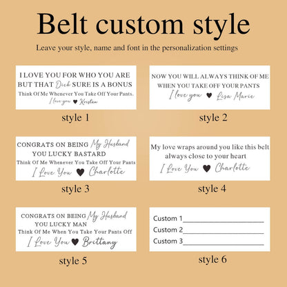 Custom Engraved Belt