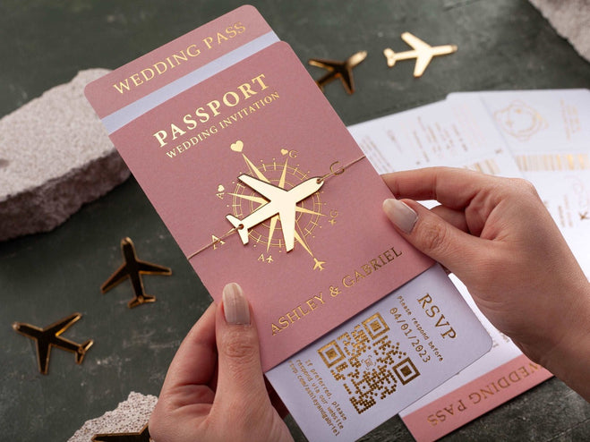 Passport Wedding Invitations