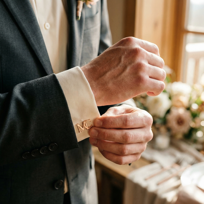 Personalized Initial Cufflinks