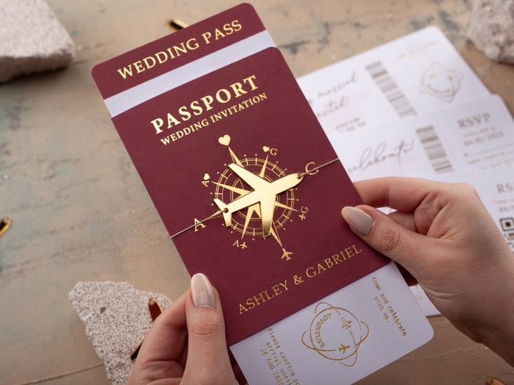 Passport Wedding Invitations