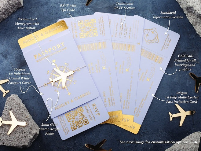 Passport Wedding Invitations