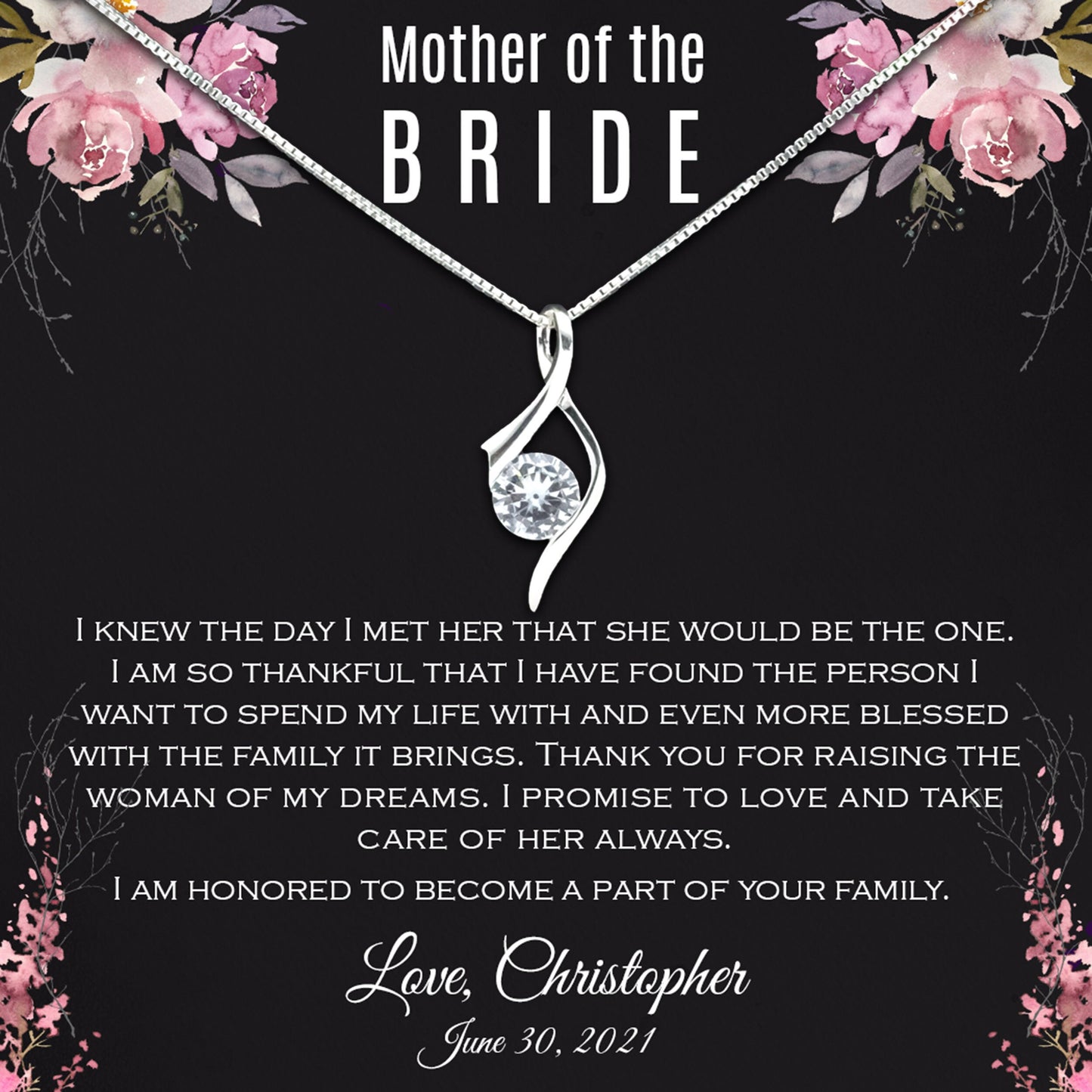 Mother of the Bride Necklace