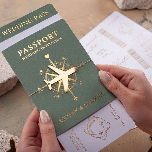 Passeport de voyage, invitation de mariage