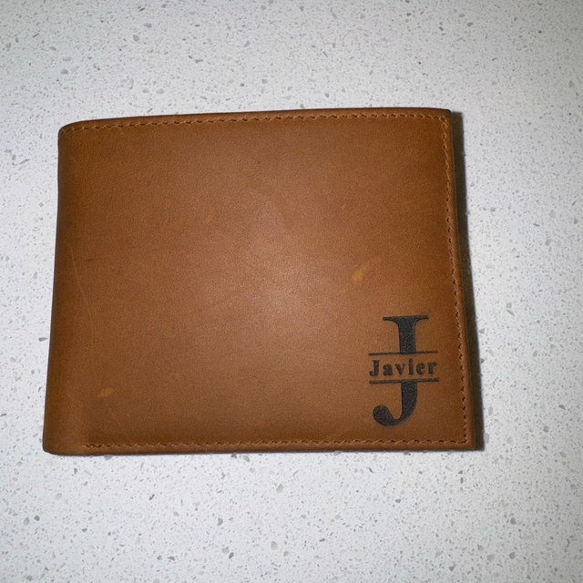 Engraved wallet