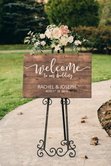 Panneau de bienvenue pour mariage 