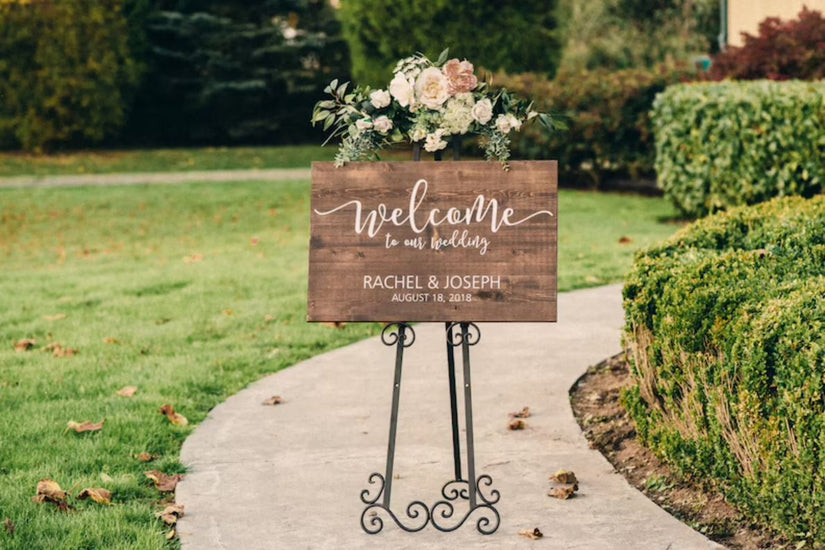 Panneau de bienvenue pour mariage 