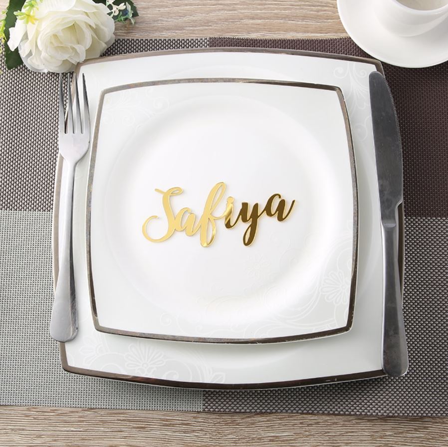 Wedding Table Place cards - Calligraphic