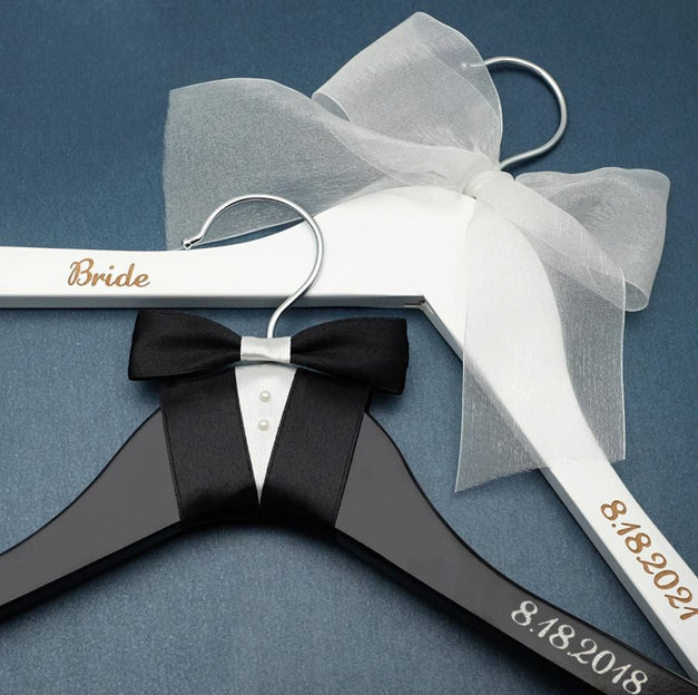 Personalized Wedding Hangers 👰🤵