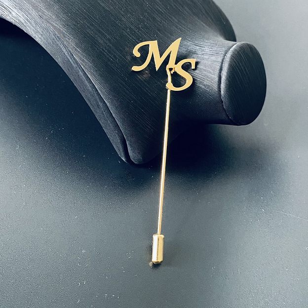 Initials Lapel Pin